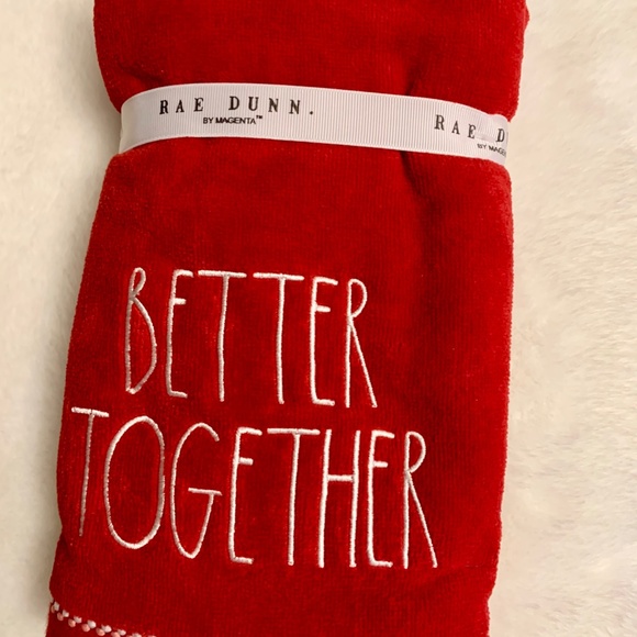 NWT Rae Dunn “BETTER TOGETHER” Hand Towels Set 2 - Picture 2 of 4